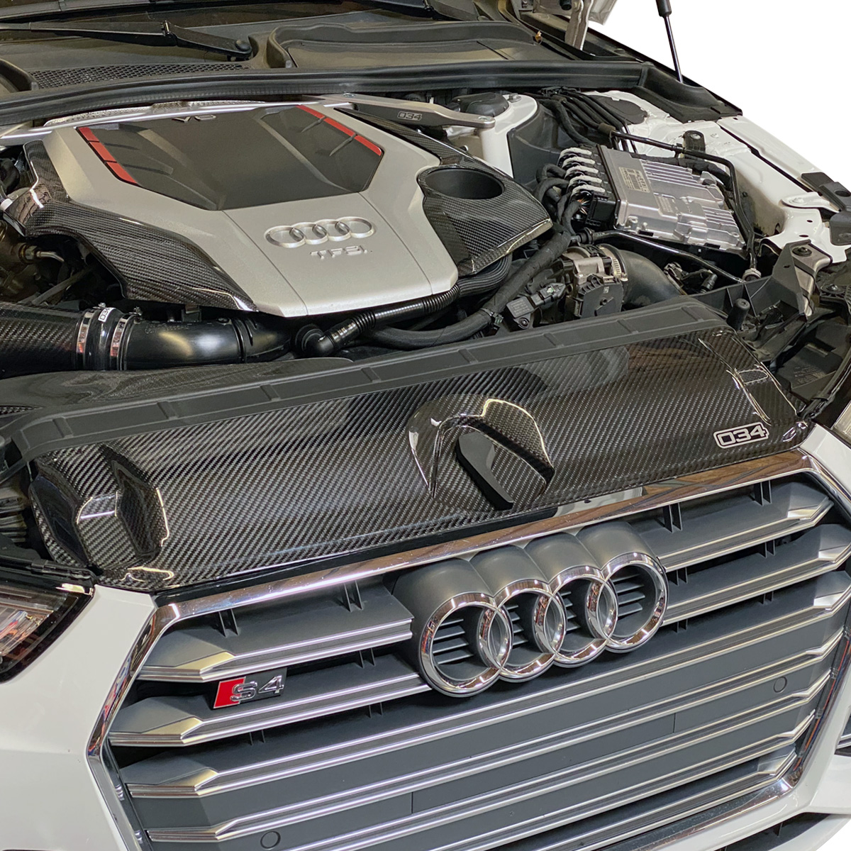 Carbon Fiber Radiator Support Cover for Audi B9/B9.5 A4/S4 - Image 6