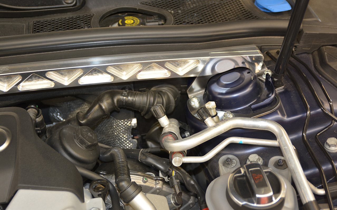 034Motorsport Front Strut Brace, B8 Audi A4/S4, Allroad, Billet Aluminum - Image 7