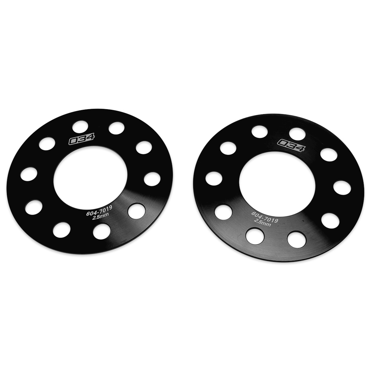 Wheel Spacer Pair, 2.5mm, Audi & BMW 5x112 with 66.6mm Center Bore