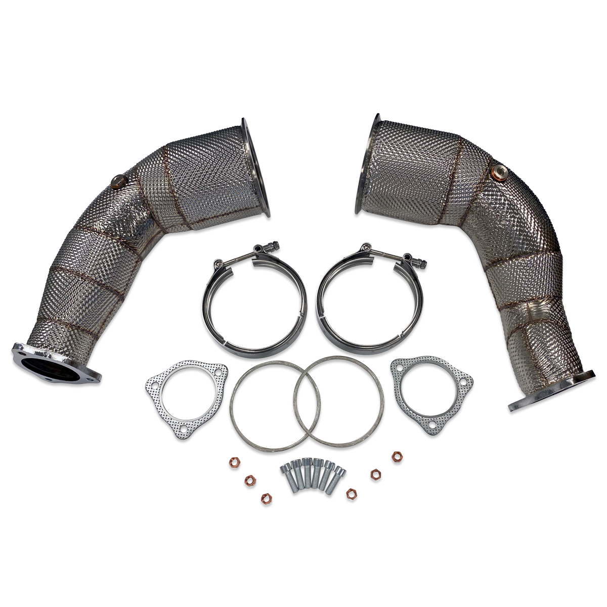 Stainless Steel Racing Catalyst Set, B9/B9.5 Audi RS5