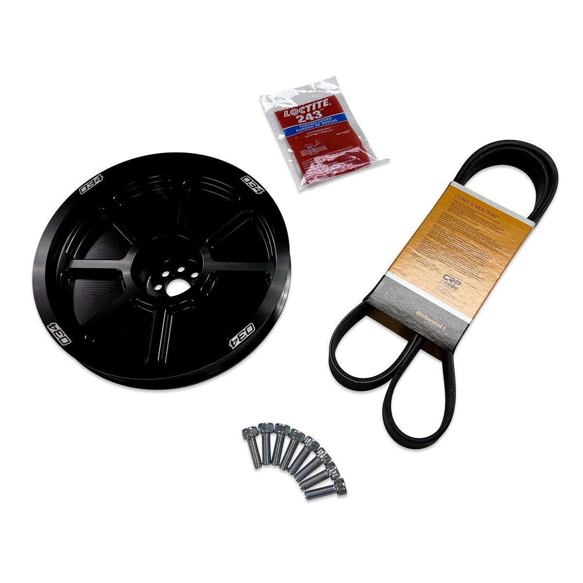 034Motorsport 3.0 TFSI Supercharger 207mm Crank Pulley Upgrade, B8/B8.5 Audi S4/S5/Q5/SQ5 & C7 Audi A6/A7