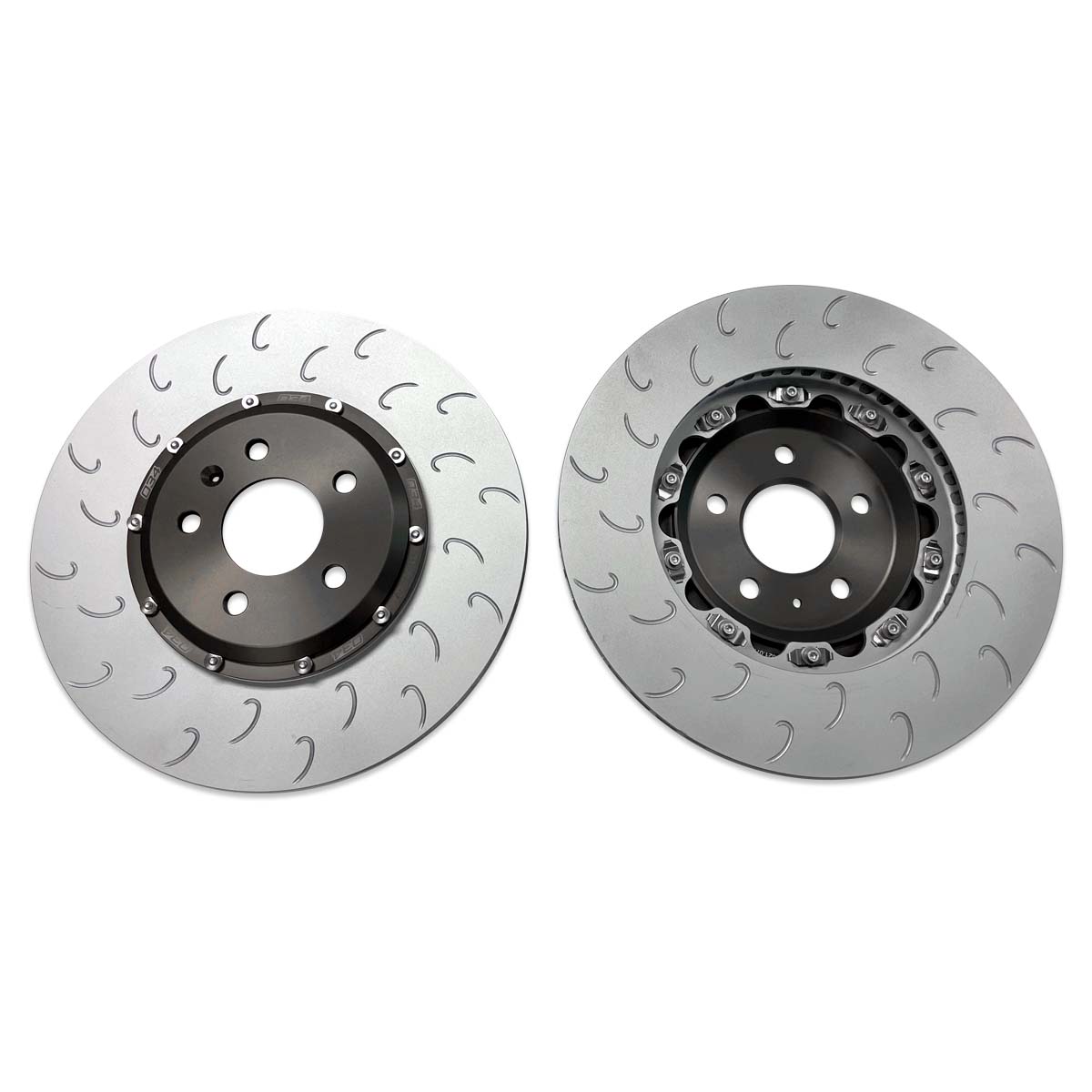 2-Piece Floating Front Brake Rotor Upgrade Kit for Audi B8/B8.5 S4/S5/Q5 - Image 2