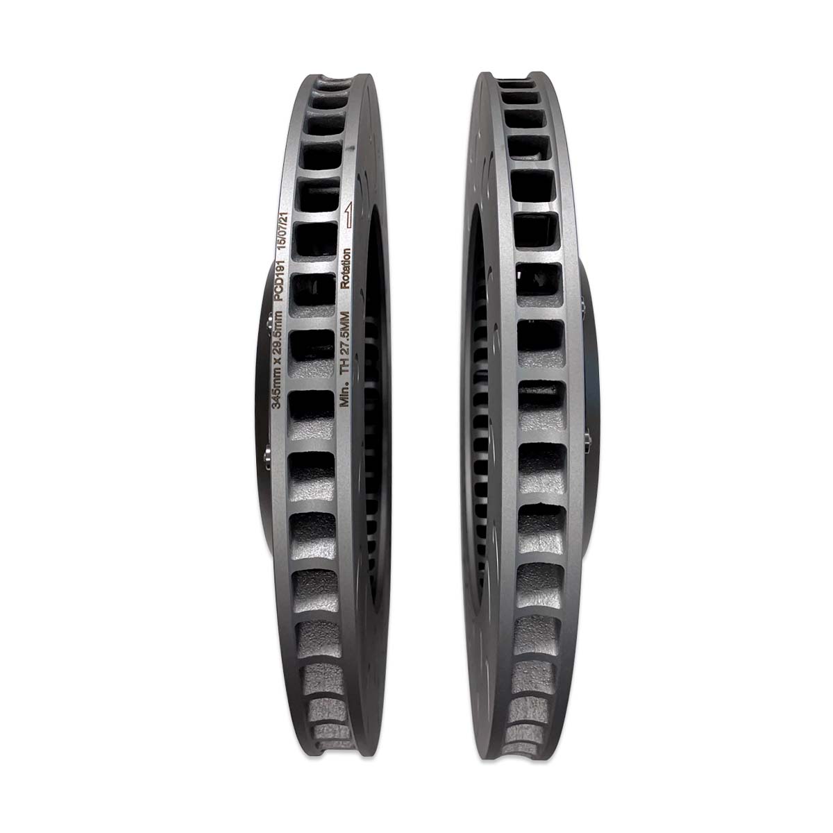 2-Piece Floating Front Brake Rotor Upgrade Kit for Audi B8/B8.5 S4/S5/Q5 - Image 6