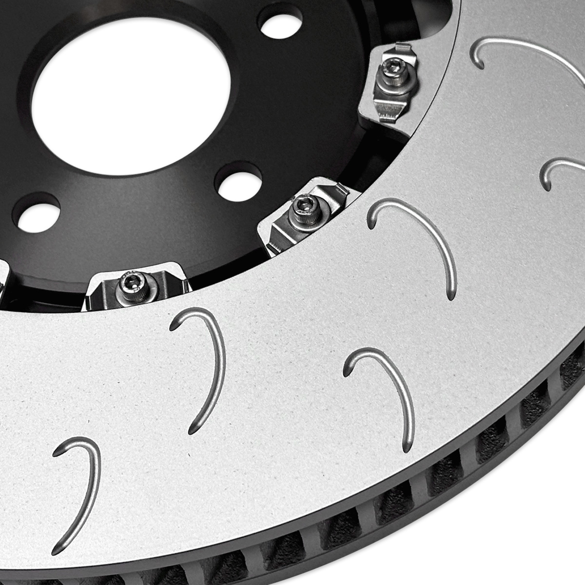 2-Piece Floating Front Brake Rotor Upgrade Kit for Audi B8.5 SQ5 - Image 3