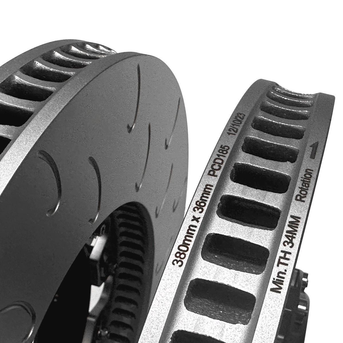 2-Piece Floating Front Brake Rotor Upgrade Kit for Audi B8.5 SQ5 - Image 6