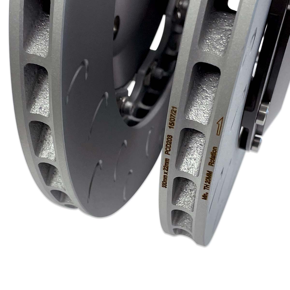 2-Piece Floating Rear Brake Rotor Upgrade Kit for Audi B8/B8.5 S4/S5 & Q5/SQ5 - Image 6