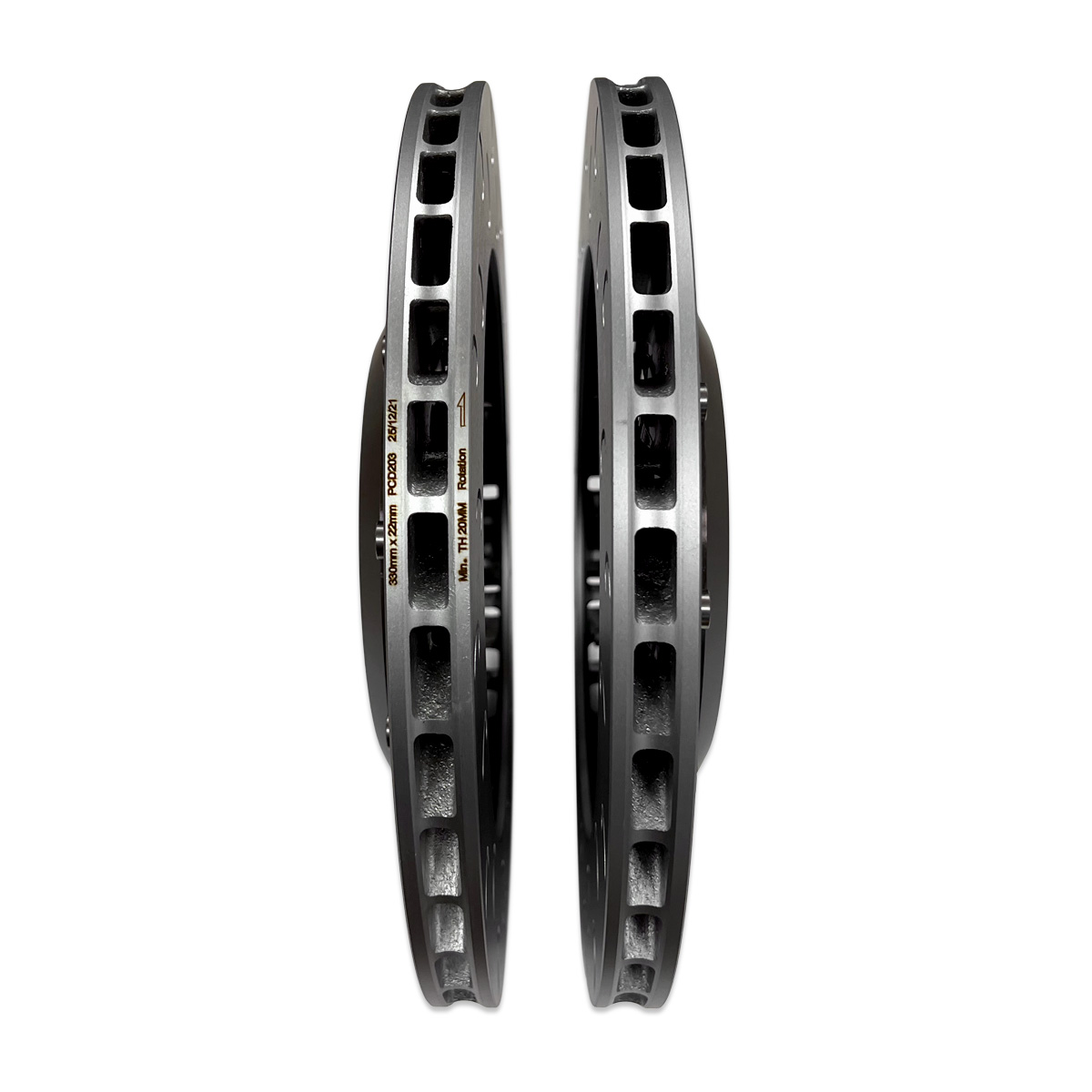 2-Piece Floating Rear Brake Rotor Upgrade Kit for Audi B9/B9.5 RS4/RS5 - Image 6